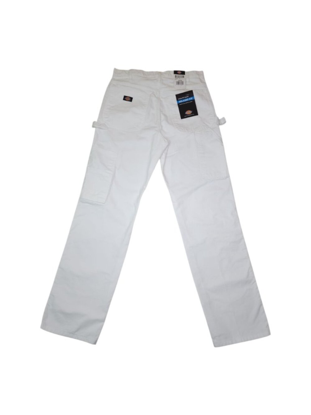 Dickies Mens White Utility Pants Relaxed Fit Multiple Tool Pockets & Loops 32X34 - Picture 2 of 11
